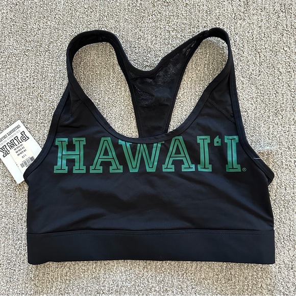 Victoria's Secret PINK Collegiate Collection Hawaii Racerback Bra Size Large - Picture 1 of 8